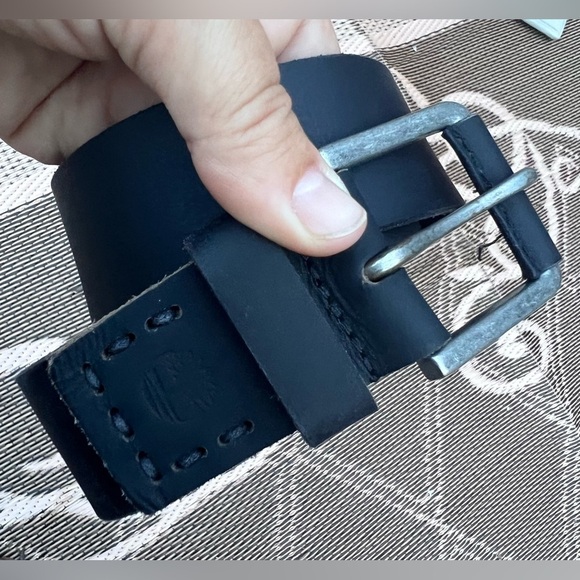 Timberland Mens Leather Belt Casual Dress Durable Strap Metal Buckle Size 36 - Picture 1 of 4